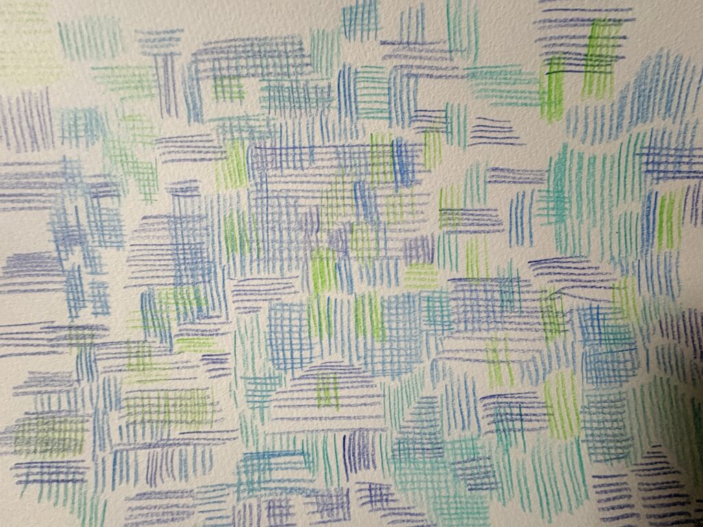 夜のオンラインアートワーク・思考オフドローイング