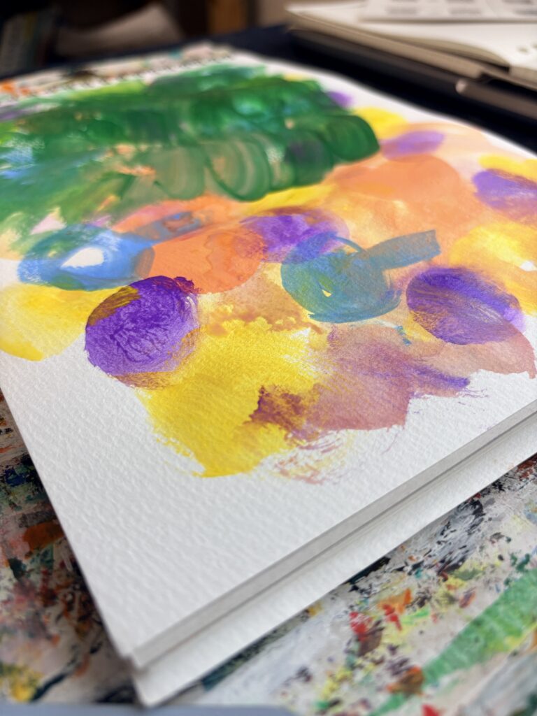 自分を振り返るオンラインアートサロン・かんたねで描いた絵